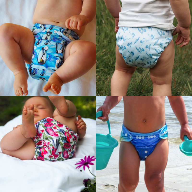 Baby Bare Cub, All in Two Nappies Minky and PUL (3.5kg - 16kg)