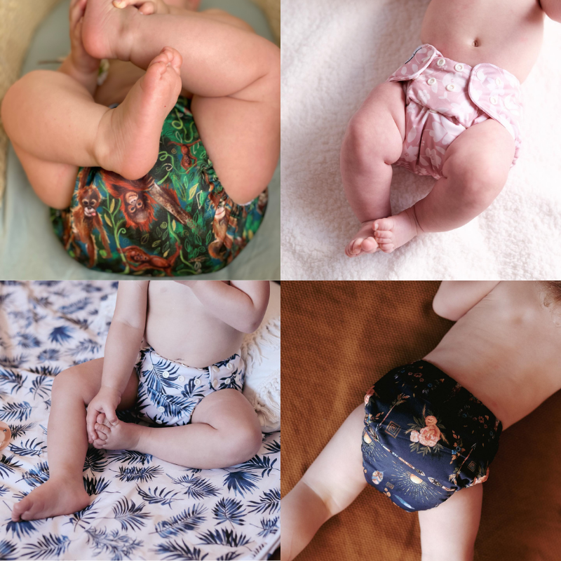 Junior Flex All-in-Two Pocket Nappies (4kg - 16kg+) "Wild and Free" Exclusive to Earth Babes